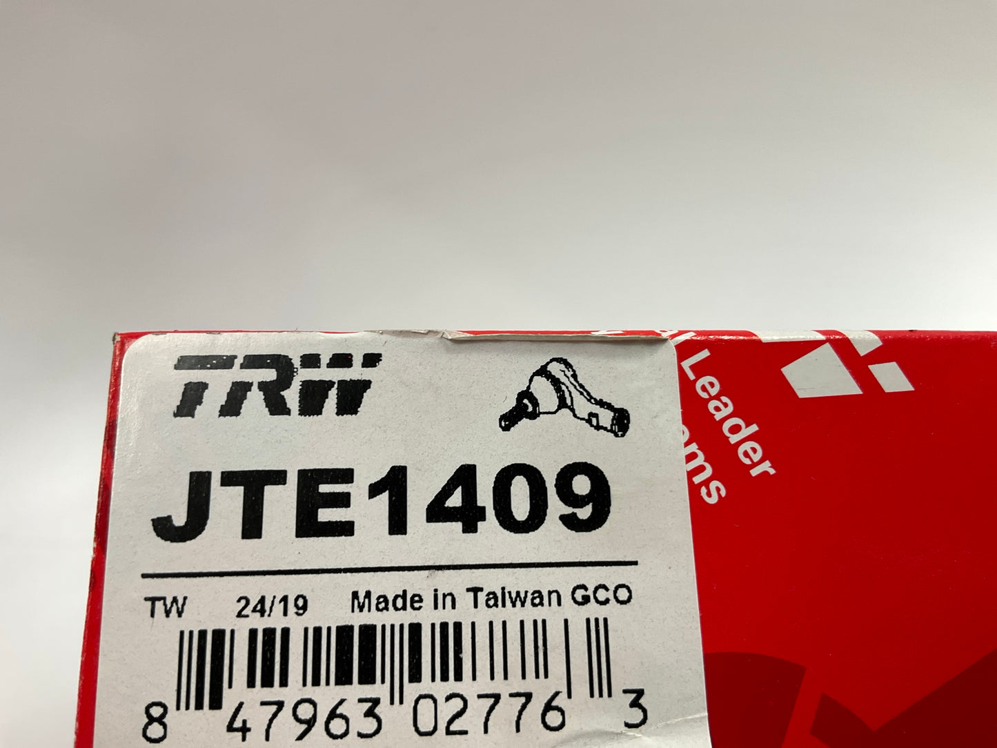 TRW JTE1409 Front Right Inner Steering Tie Rod End