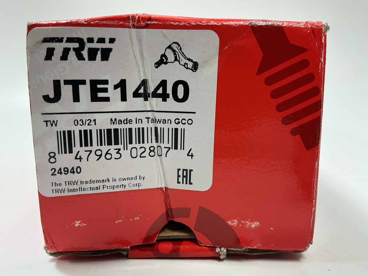 TRW JTE1440 Front Left Outer Steering Tie Rod End