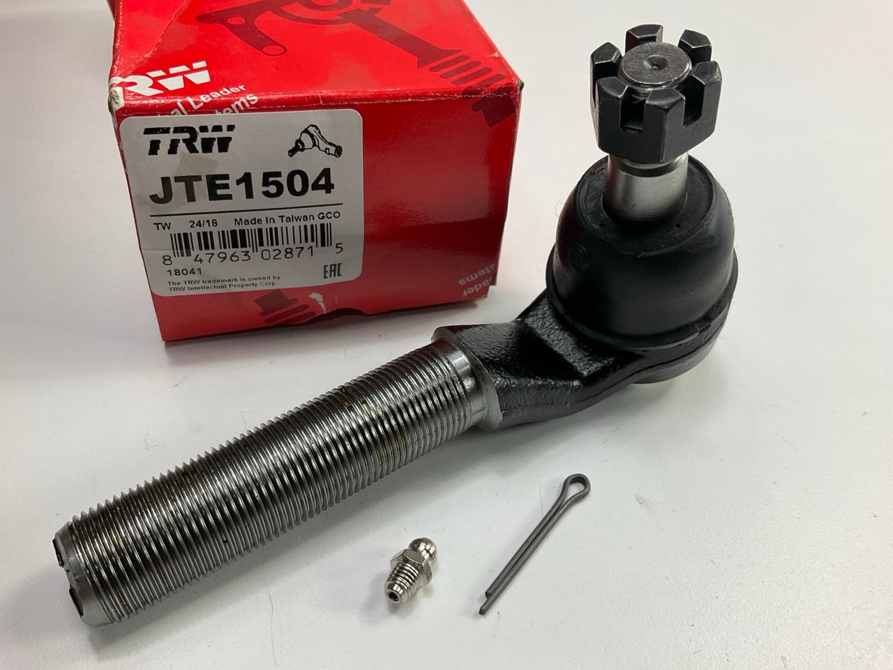 TRW JTE1504 Left Outer Steering Tie Rod End - 1980-1996 Ford F-150 2WD (RWD)