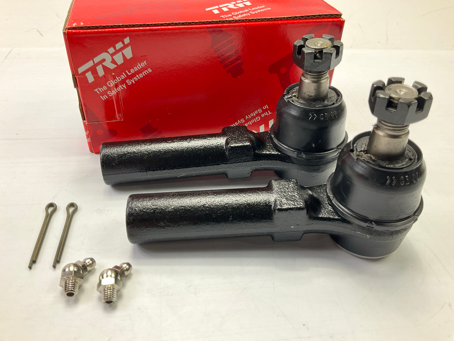 (2) TRW JTE1513 Front Outer Steering Tie Rod End