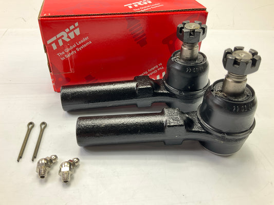 (2) TRW JTE1513 Front Outer Steering Tie Rod End
