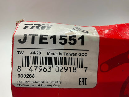 TRW JTE1551 Front Left Steering Tie Rod End - 1992-2002 Ford E-150 Econoline Van