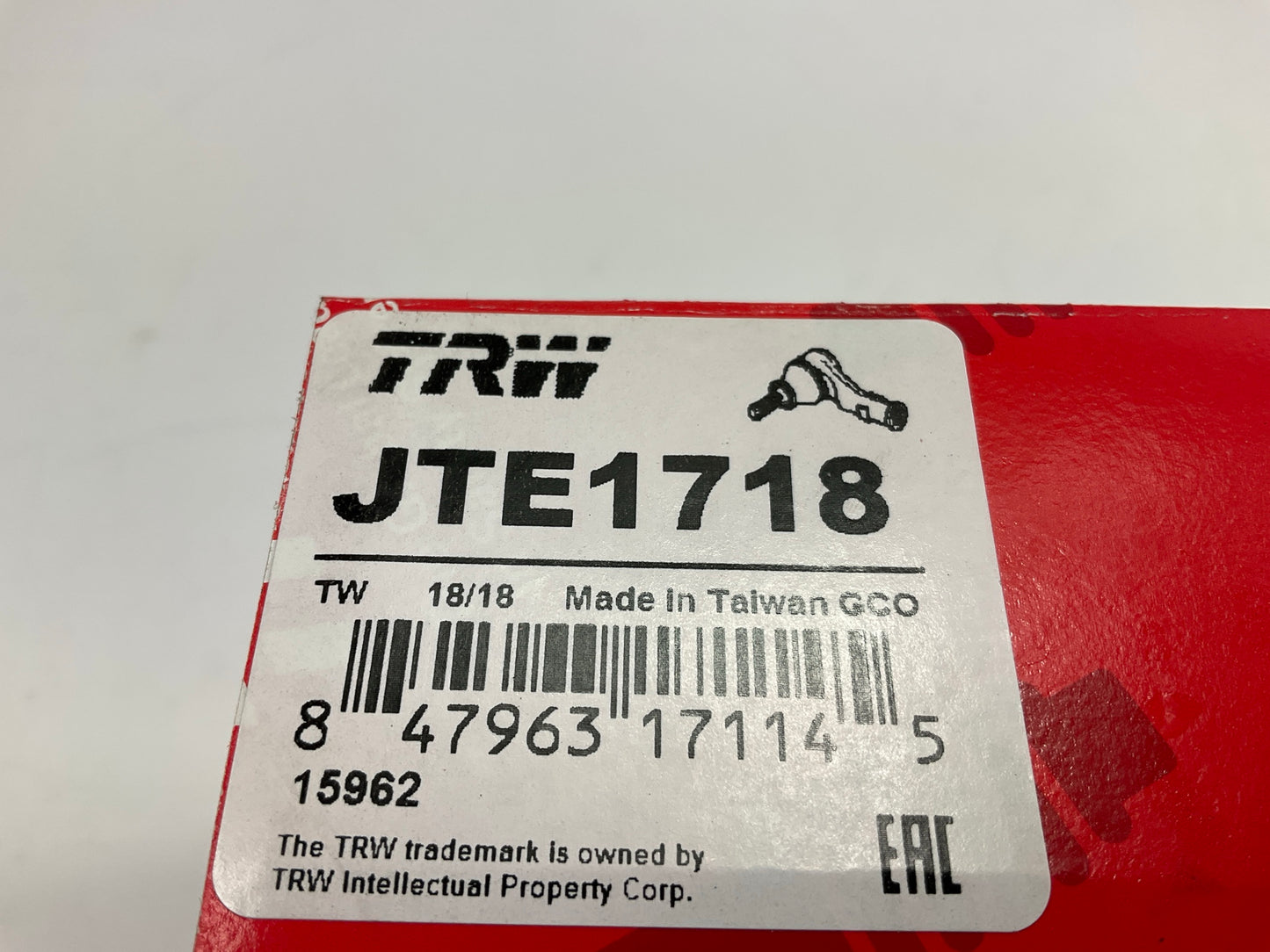 TRW JTE1718 Front Left Outer Steering Tie Rod End