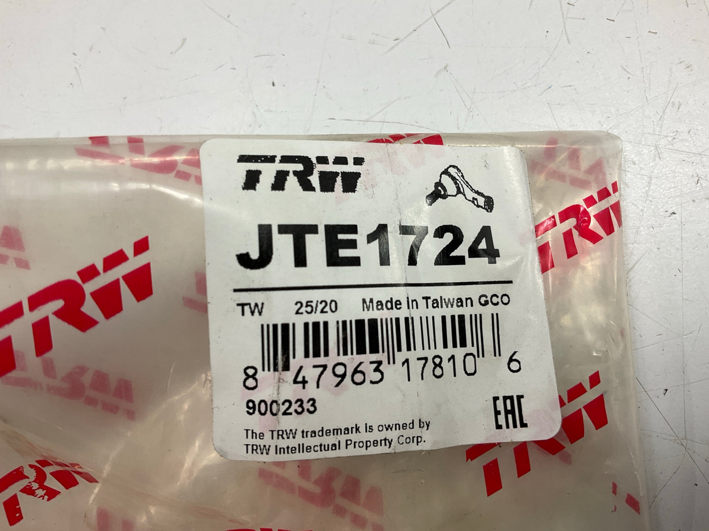 TRW JTE1724 Left Inner Steering Tie Rod End 2011-2022 Ford F-250 F-350 SD RWD