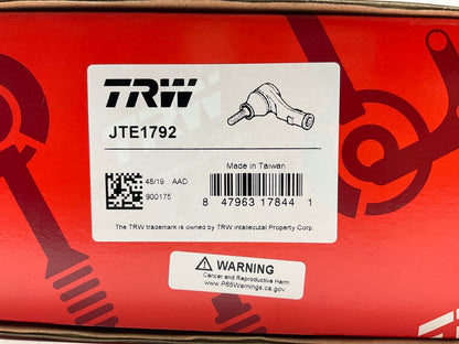 TRW JTE1792 Front Right Steering Tie Rod End For 2008-2009 Mercury Grand Marquis