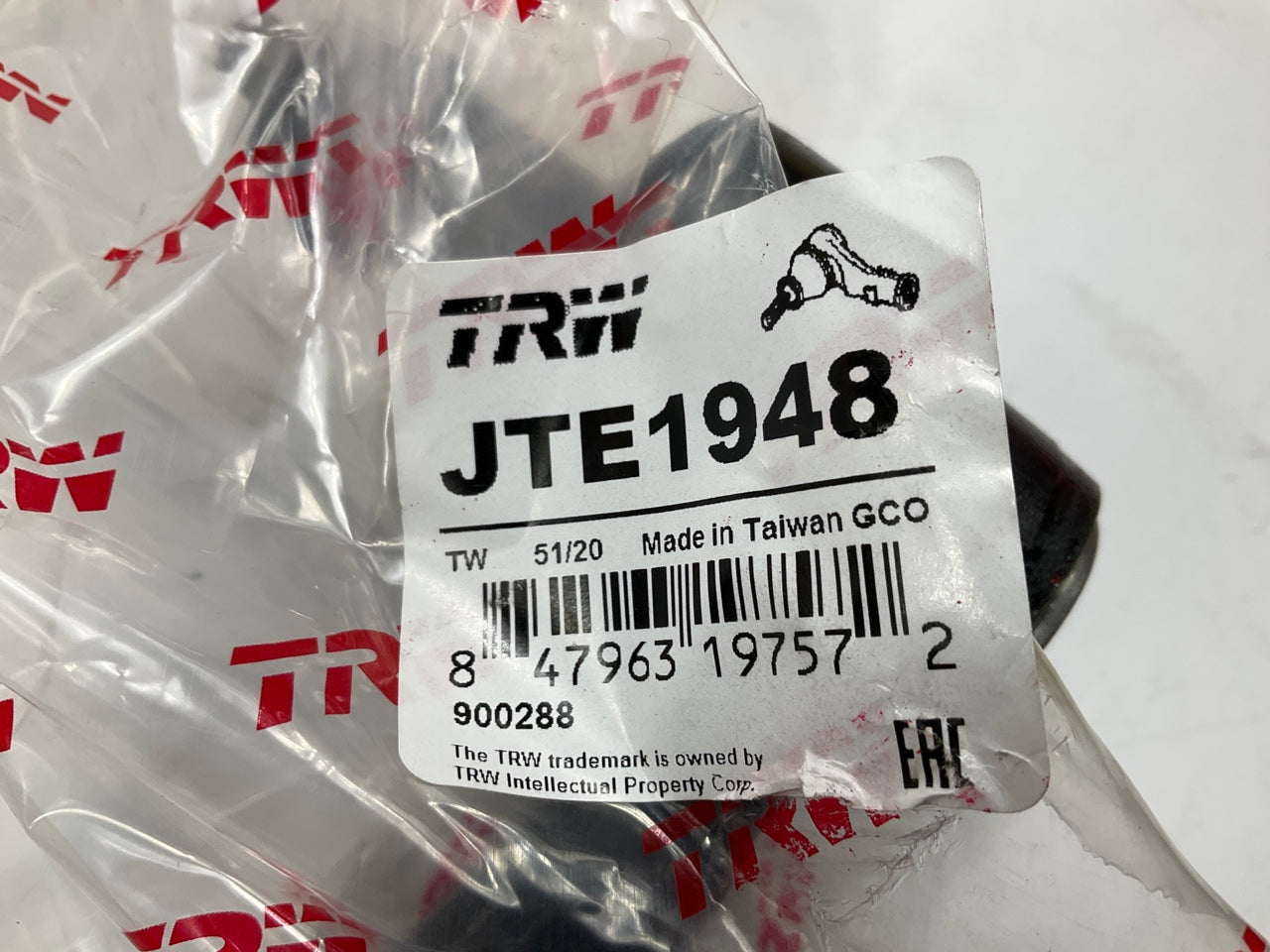 TRW JTE1948 Outer Steering Drag Link For 2013-2019 Ram 2500, 3500