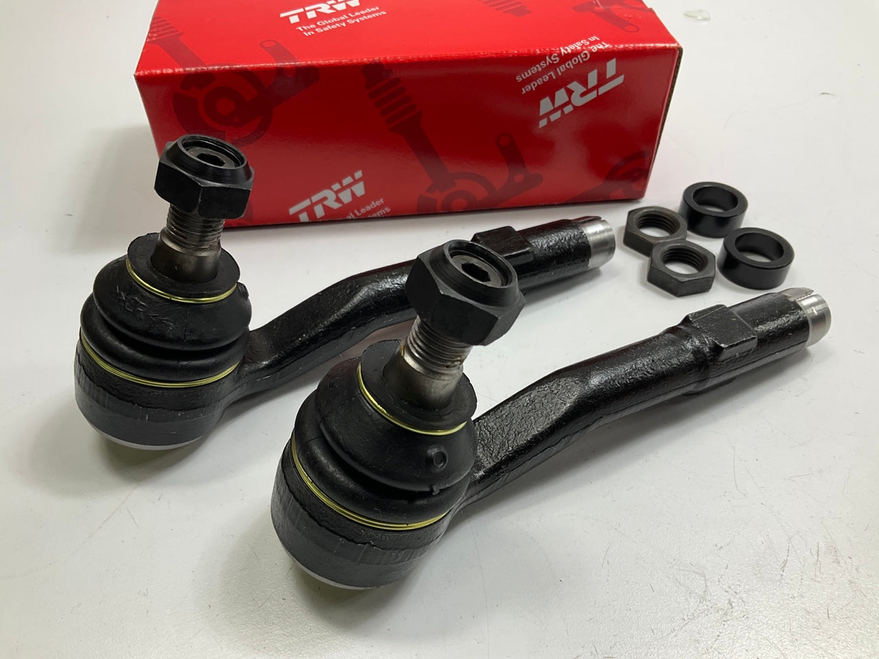 (2) TRW JTE2127 Front Outer Steering Tie Rod End