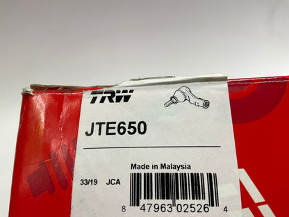 (2) TRW JTE650 Front Inner Steering Tie Rod End