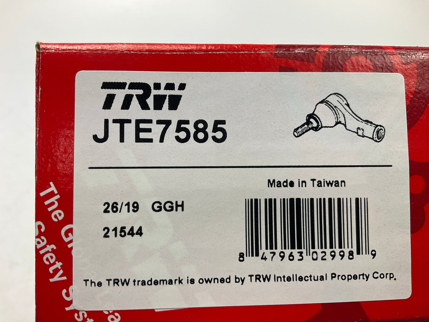 TRW JTE7585 Front Right Outer Steering Tie Rod End For 2003-2008 Mazda 6