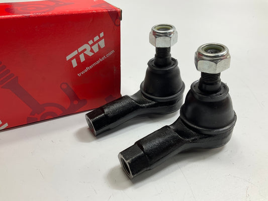 (2) TRW JTE7592 Front Outer Steering Tie Rod End For 2001-2005 Kia Rio