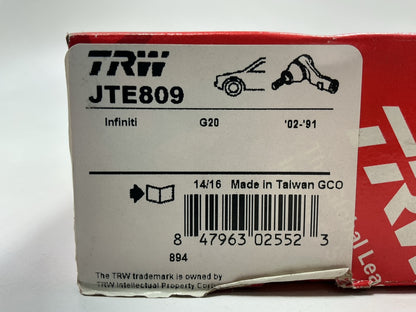 (2) TRW JTE809 Outer Steering Tie Rod Ends For 1991-2002 INFINITI G20