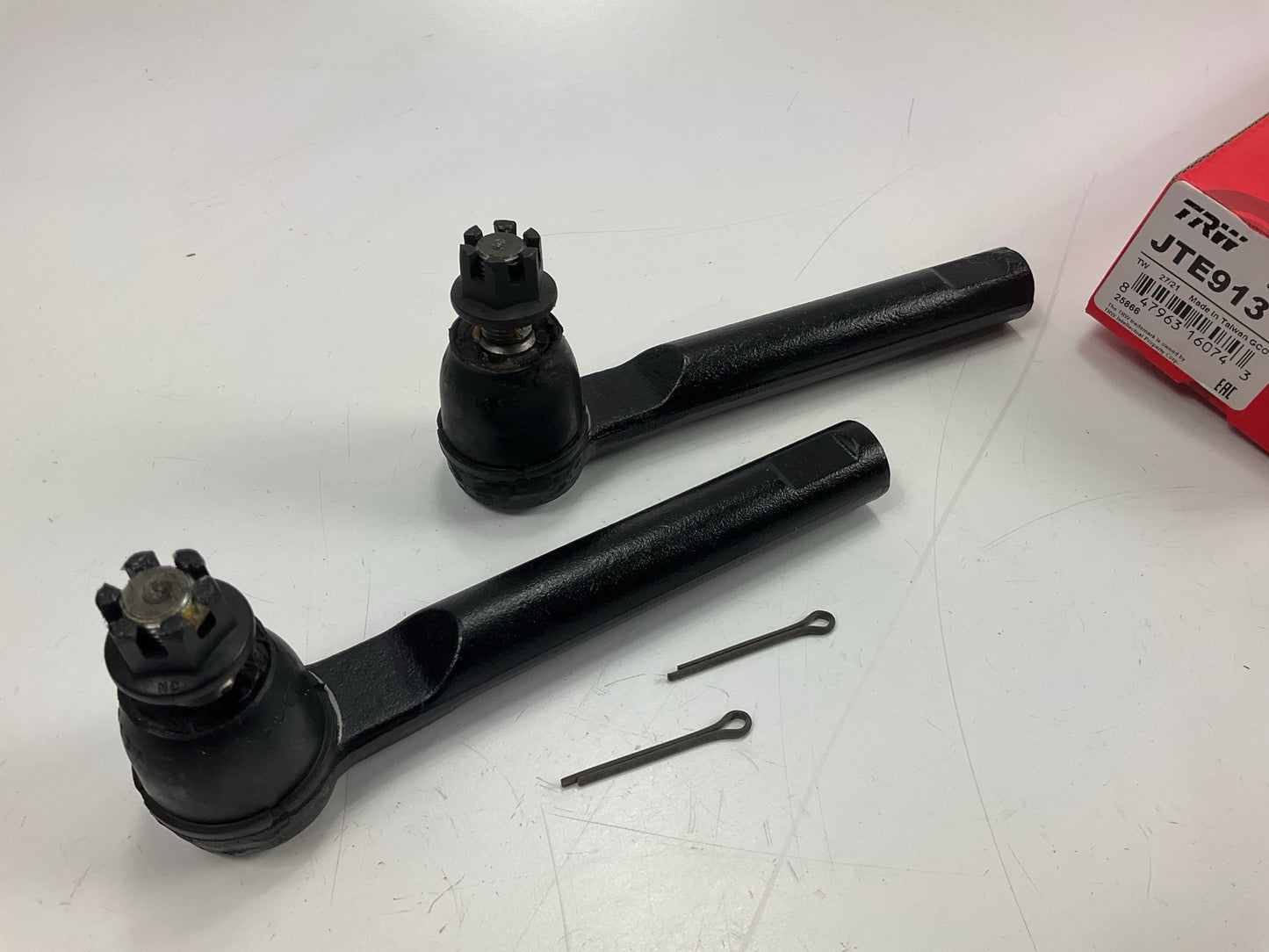(2) TRW JTE913 Front Outer Steering Tie Rod End - 2007-2011 Honda CR-V USA BUILT
