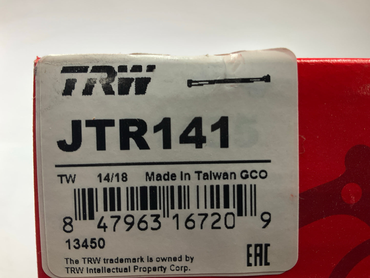 TRW JTR141 Steering Drag Link - 1973-1995 Chevy P30, GMC P3500 Van