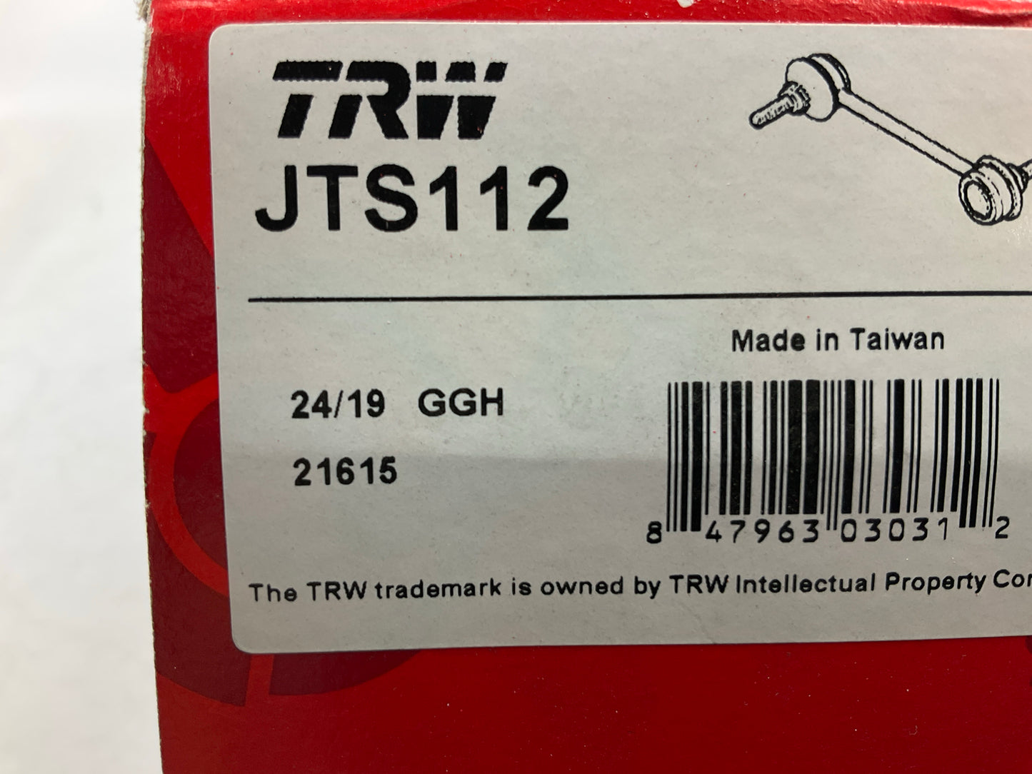TRW JTS112 Front Right Suspension Stabilizer Sway Bar Link Kit