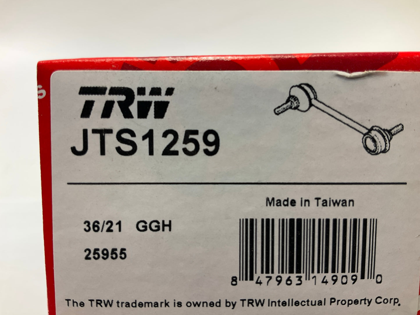 TRW JTS1259 Front Left Suspension Stabilizer Sway Bar Link Kit - 07-08 Honda Fit