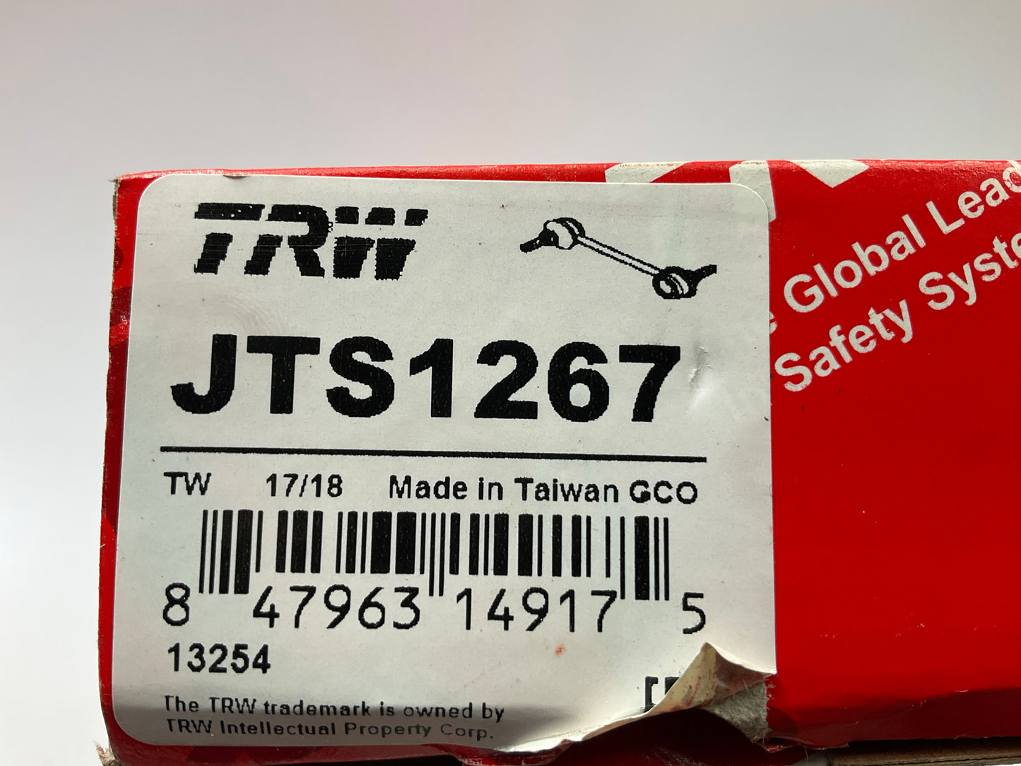 (2) TRW JTS1267 Front Stabilizer Sway Bar Link Kit For 2007-2009 Mazda 3