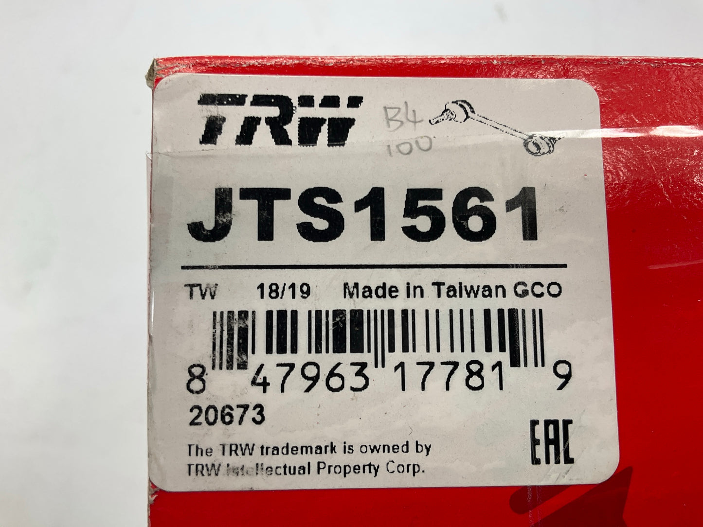 TRW JTS1561 Rear Left Suspension Stabilizer Sway Bar Link Kit