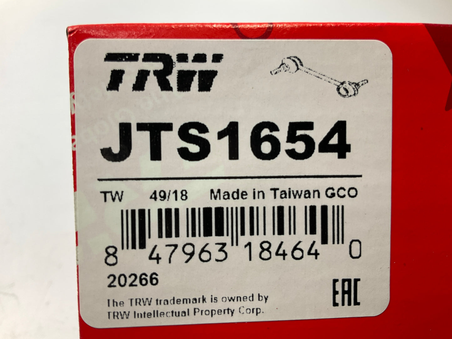 TRW JTS1654 Front Suspension Stabilizer Sway Bar Link Kit