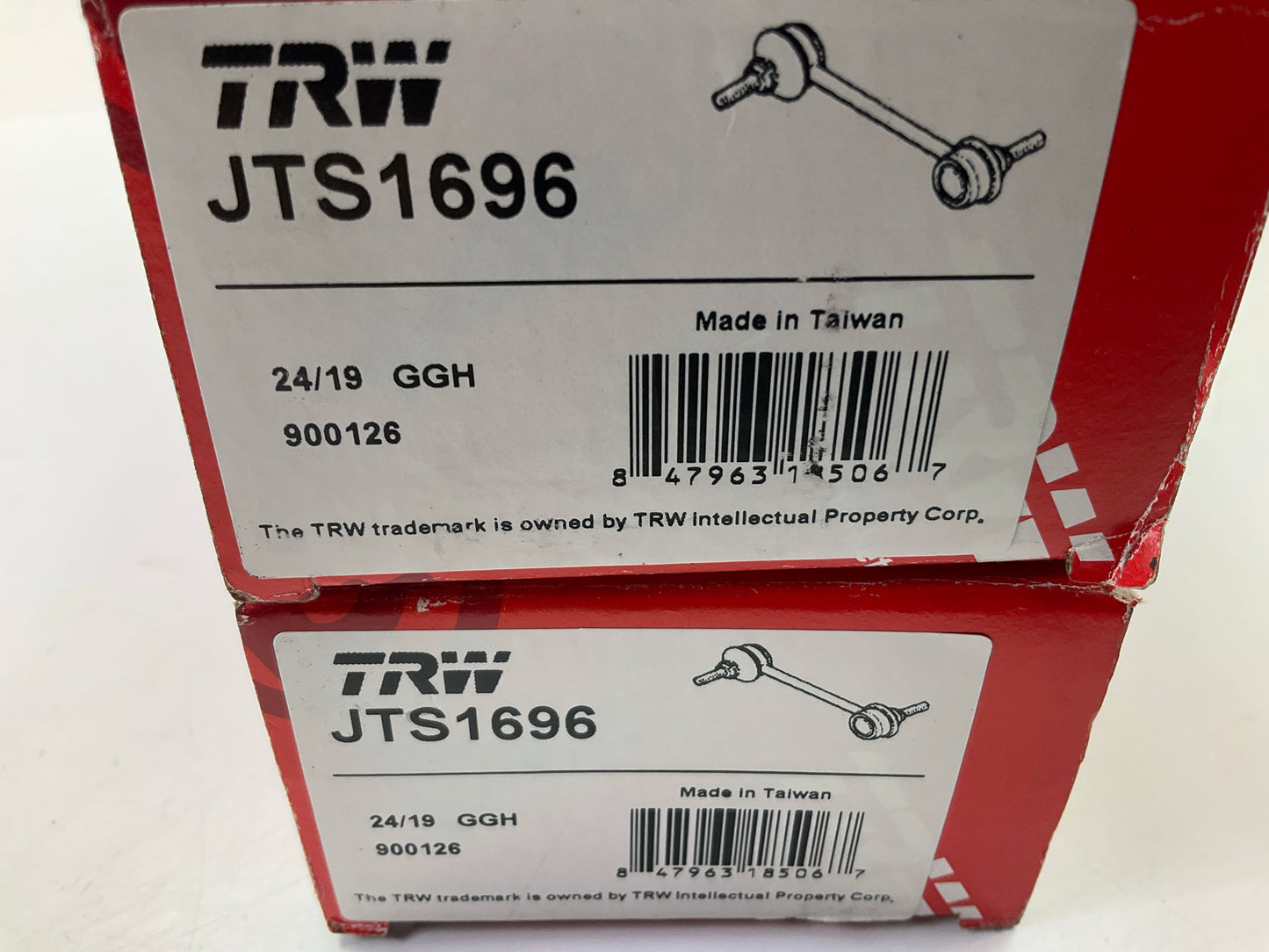 (2) TRW JTS1696 Front Suspension Stabilizer Sway Bar Link Kit