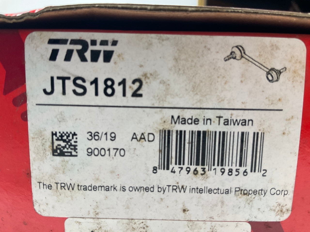 TRW JTS1812 Rear Right Suspension Stabilizer Sway Bar Link Kit