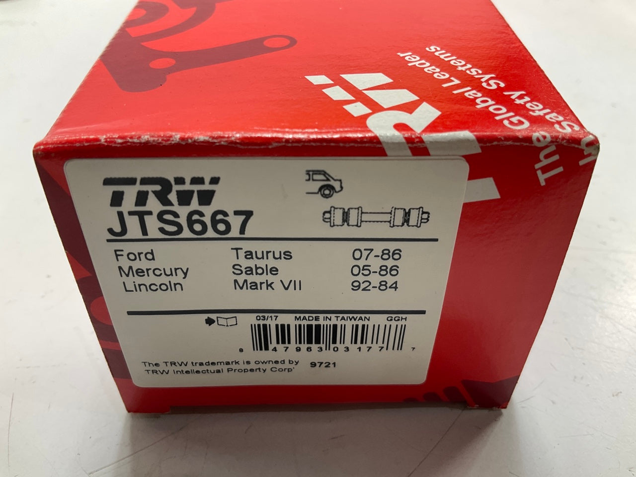 (2) TRW JTS667 Suspension Stabilizer Sway Bar Link Kit