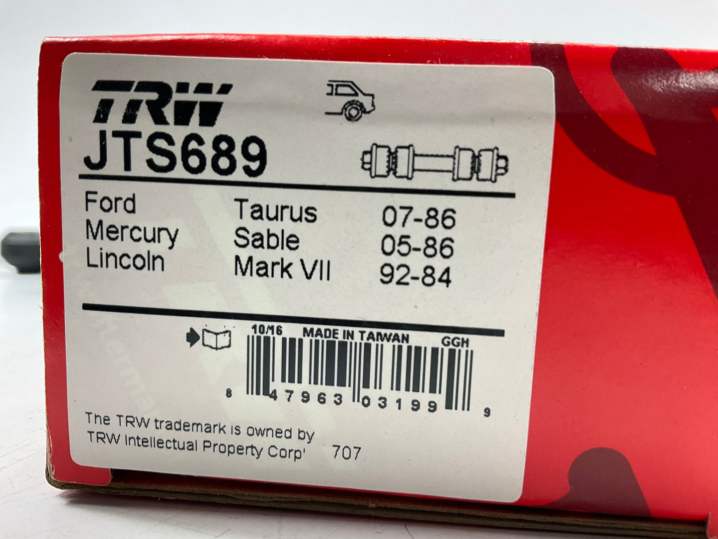 TRW JTS689 Rear Stabilizer Sway Bar Link Kit - 1984-1987 Lincoln Continental
