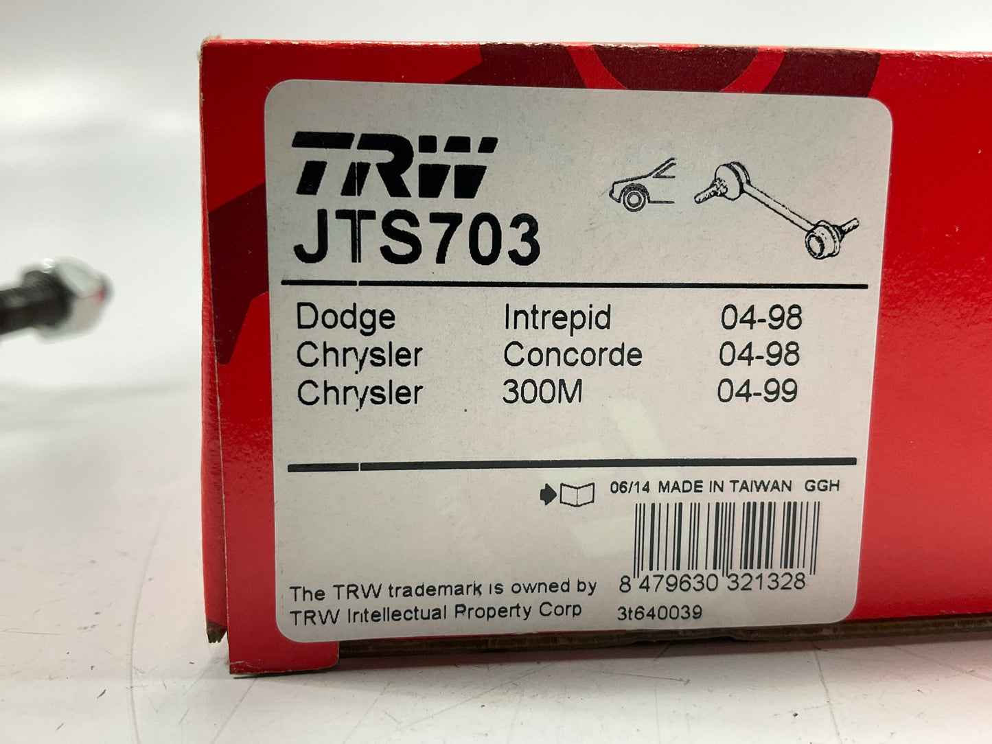 TRW JTS703 Front Suspension Stabilizer Sway Bar Link Kit