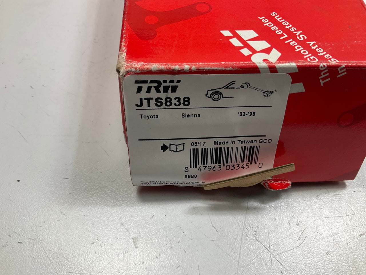 TRW JTS838 Front Right Suspension Stabilizer Sway Bar Link Kit - 1998-03 Sienna