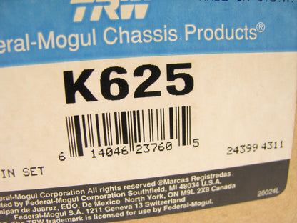 TRW K625 Steering King Pin Bolt Set - 1.794'' Diameter X 10.70'' Long
