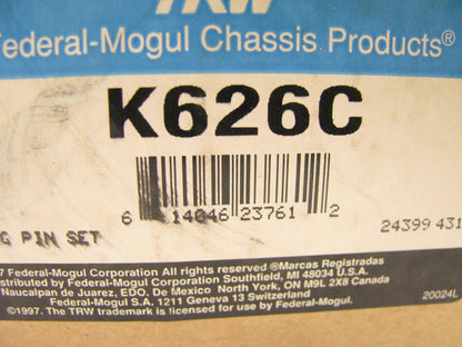 TRW K626C King Pin Bolt Set - 1997-1998 FORD LA8000 HD TRUCK, 97 LA9000