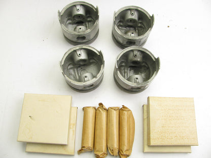(4) TRW L1339F Engine Piston &  Rings - Standard 1980-1983 Honda 1.3L EJ
