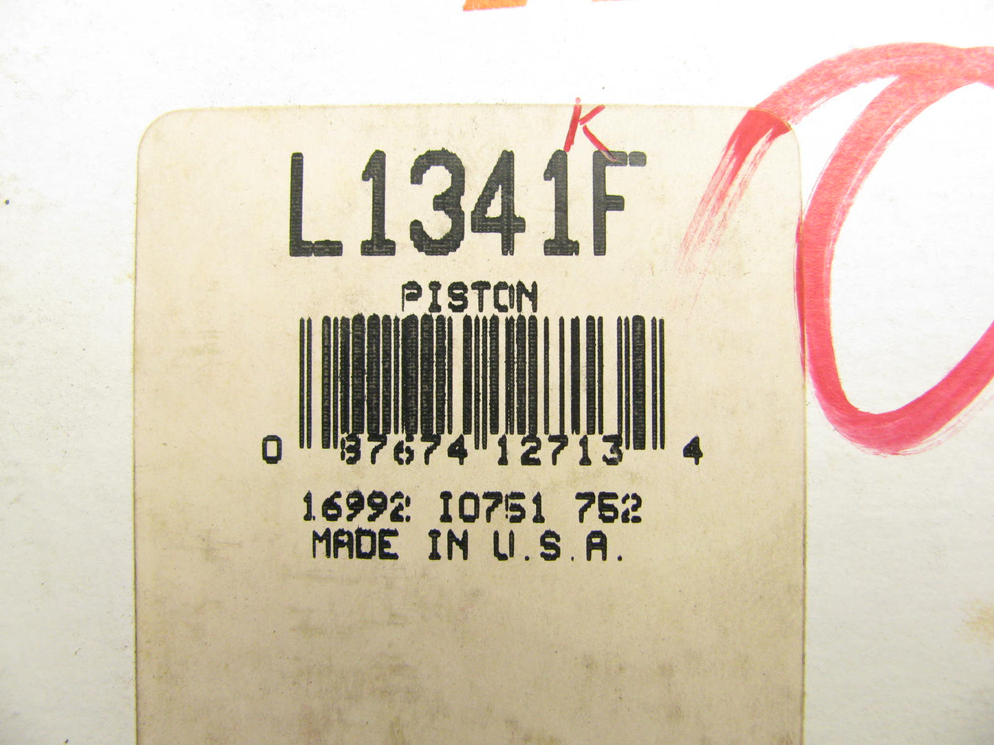 (4) TRW L1341F Forged Engine Piston - Standard For 1976 Subaru EA63 1.4L-H4
