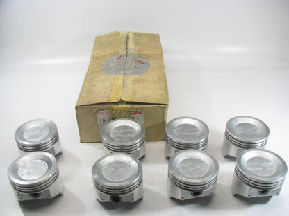 (8) TRW L1557F-030 Engine Piston .030'' 1973-81 Chevrolet 350-V8 W/ 305 Heads