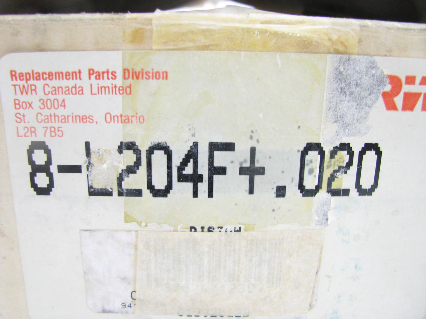 (8) TRW L204F-020 Powergroove Engine Piston .020'' 1966-1985 Chevrolet 366-V8