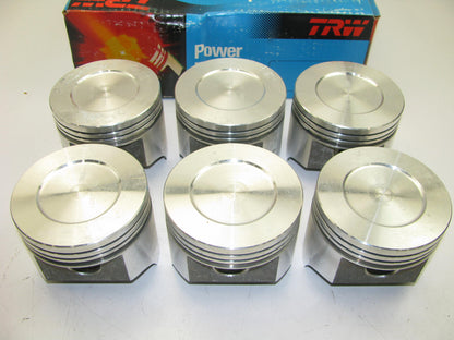 (6) TRW L2317F Forged Engine Pistons - Standard 1969-1972 Ford 240 L6