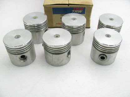 (6) TRW L2318F-20 Forged Engine Piston .020'' For Continental F227