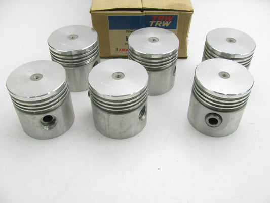 (6) TRW L2318F-20 Forged Engine Piston .020'' For Continental F227