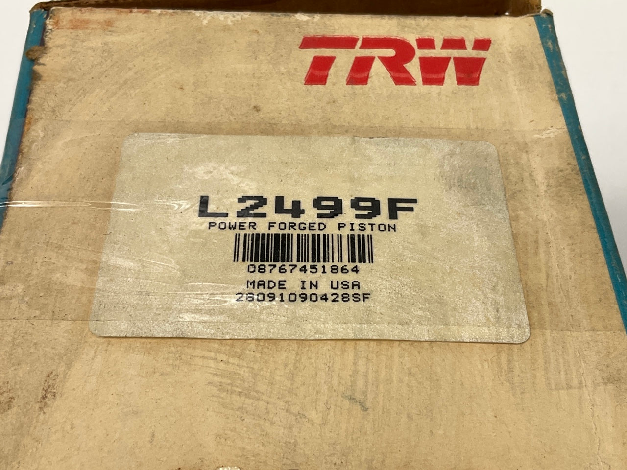 TRW L2499F Forged Engine Piston STANDARD 1980-90 Oldsmobile Buick 307 Olds V8