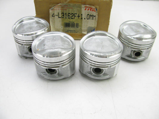 (4) TRW L3162F-10MM Engine Piston 1.0mm For 1985-1986 Ford Escort 1.9L-L4 EFI