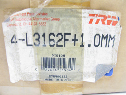 (4) TRW L3162F-10MM Engine Piston 1.0mm For 1985-1986 Ford Escort 1.9L-L4 EFI