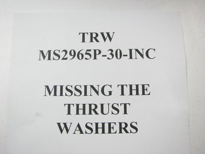 MISSING THRUST WASHERS - TRW MS2965P Main Bearings For Mack END673 END 673