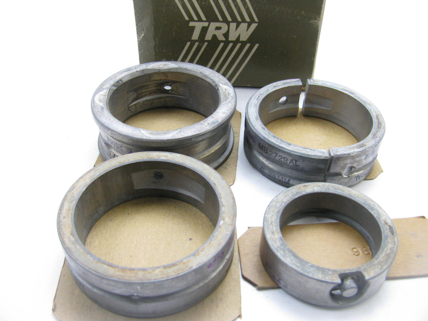 TRW MS3418AL-25MM Main Bearings 2.50mm 1960-1976 VW 1.2L 1.3L 1.5L 1.6L