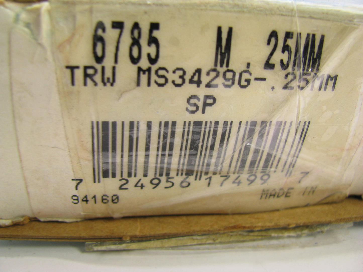 TRW MS3429G Main Bearings .25mm 1972-1983 Toyota Land Cruiser 3.9L 4.2L F 2F