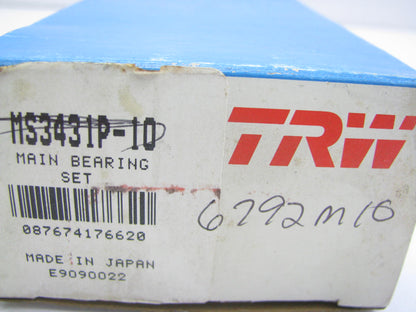TRW MS3431P-10 Engine Main Bearings .010'' 1973-1982 Honda Civic 1.2L 1.3L