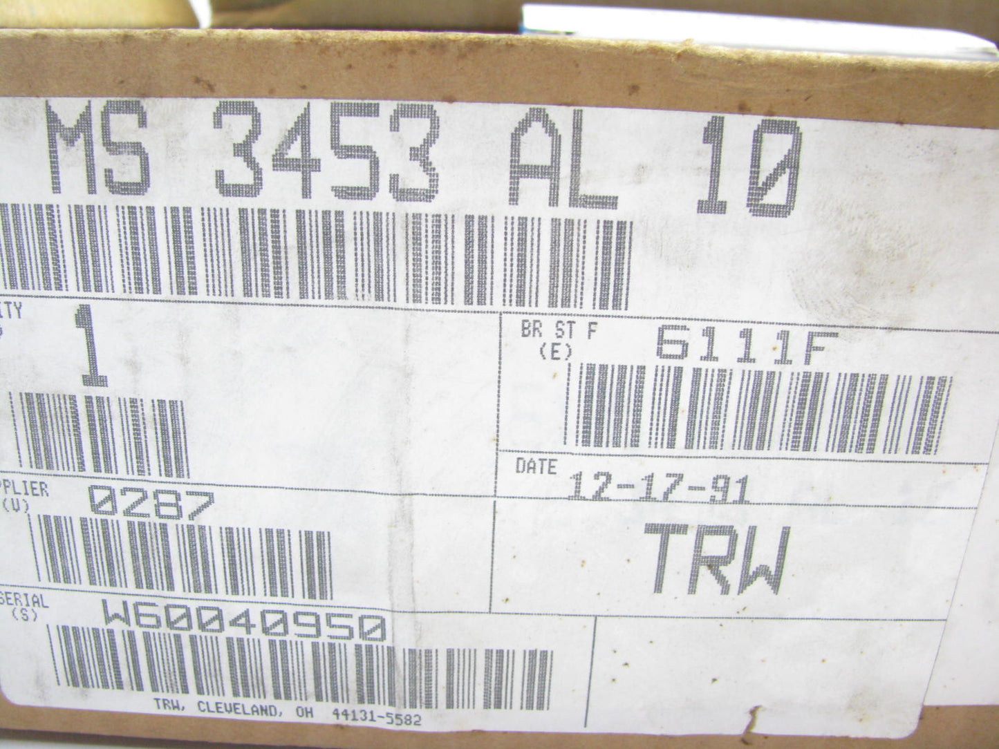 TRW MS3453AL-10 Engine Main Bearings .010'' For John Deere 531 Diesel