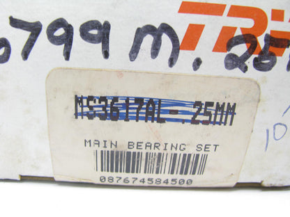 TRW MS3617AL-25MM Engine Main Bearings, .25mm Undersize