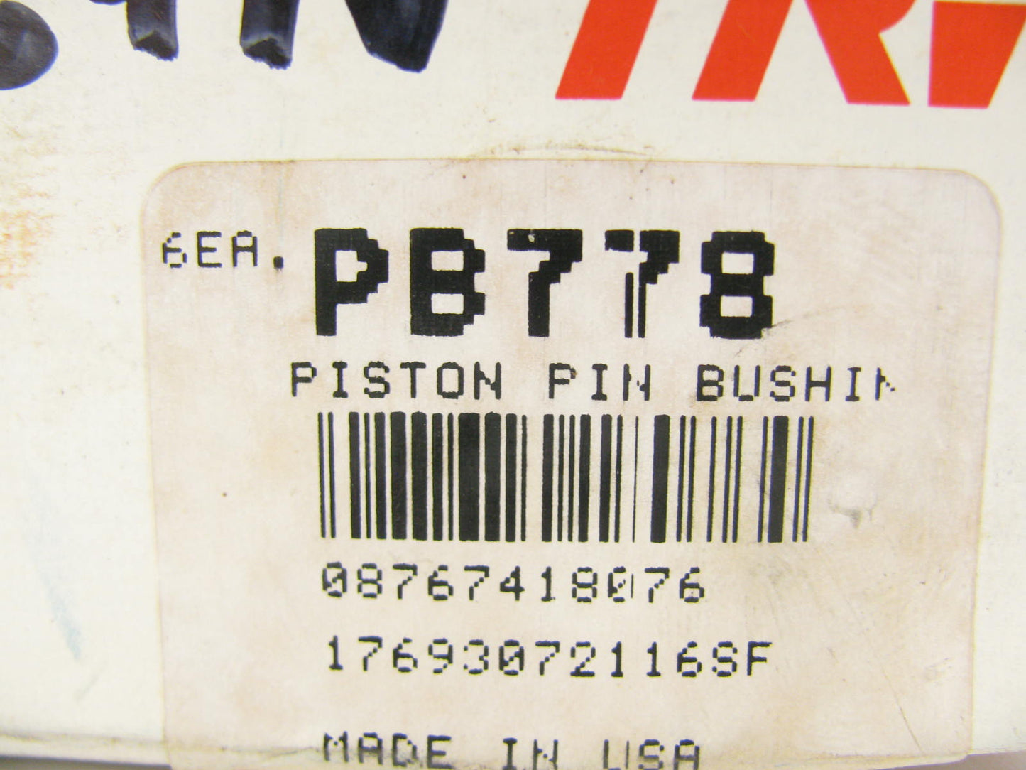 (6) TRW PB778 Engine Piston Pin Bushings