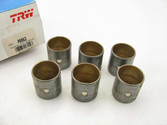 (6) TRW PB863 Piston Pin Wrist Bushing International IH Tractor D301 D166 D188