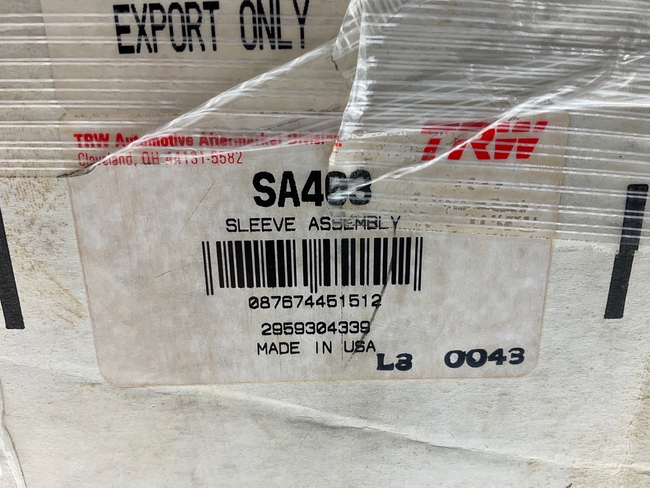 TRW SA403 Cylinder Sleeve Liner, Piston, Rings Kit Allis-Chalmers D2200, 433 649