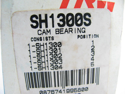 TRW SH1300S Engine Camshaft Bearings - Standard 1982-1987 Cadillac 4.1L 250 V8